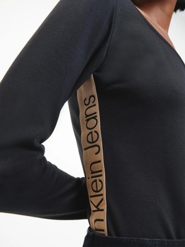 Damskie Body z Dżerseju Milano Calvin Klein Jeans Czarny XS J20J220004 BEH