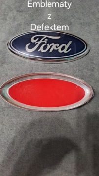 ZNACZEK EMBLEMAT LOGO FORD FIESTA MK7 175 FORD FOCUS MK3 FORD KA DEFEKT