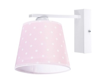 LAMPA KINKIET ŚCIENNA ABAŻUR STOŻKOWY KOLOR LED