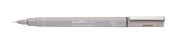 Cienkopis kreślarski Uni Pin Fine Line 1 szt. 0,1 mm jasnoszary
