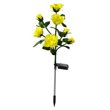 Lampa solarna LED w kształcie róży Lampa trawnikowa Stawka