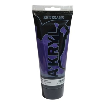 Farba akrylowa 200ml, fiolet, Renesans, NR 23