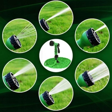 СОЕДИНИТЕЛИ ГИБКОГО САДОВОГО ШЛАНГА ПРЕМИУМ, 20–60 м, ПИСТОЛЕТ 7 РЕЖИМОВ