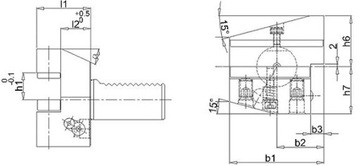 Держатель инструмента. VDI, радиальный, правый B3 30х20мм