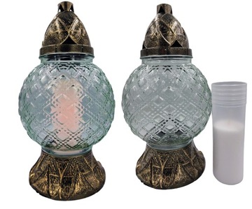 ZNICZ KULA DUŻA ZNICZE LAMPION NA GRÓB WKŁAD PARAFINOWY ZNICZ NA WIELKANOC