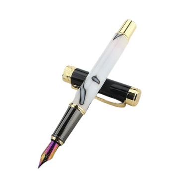 Эксклюзивная ручка из смолы Monte Mount 2055 — БЕЛЫЙ ЧЕРНЫЙ EF — 0,38 мм