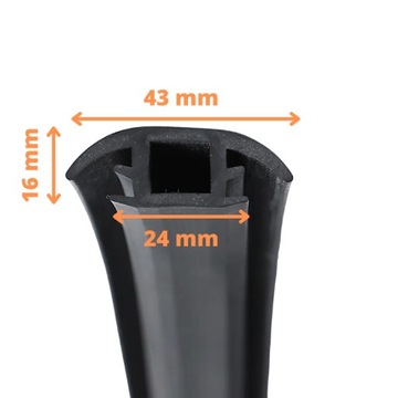 Прокладка для модулей фотоэлектрических панелей, маскировочная для навесов, 1 м