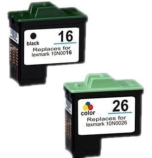 2X TUSZ do LEXMARK 16+26 Z25 Z33 Z605 X1250 X1180
