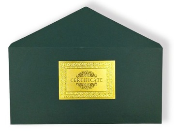 DOLARY AMERYKAŃSKIE Kolekcjonerski Zestaw Pozłacanych Banknotów CERTYFIKAT