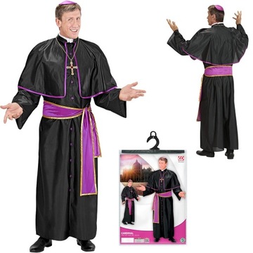 STRÓJ KOSTIUM PAPIEŻ MĘSKI PRZEBRANIE HALLOWEEN KSIĄDZ CZAPKA SZATA IMPREZE