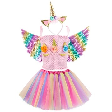 КОСТЮМ ВОЛШЕБНОГО ЕДИНОРОГА ПАТКА С РОГОМ ВЕРХНИЕ КРЫЛЬЯ