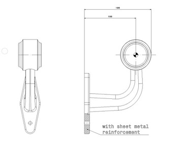 СВЕТОДИОДНАЯ ЛАМПА FT-009D 12-30В OUTLINE R+L