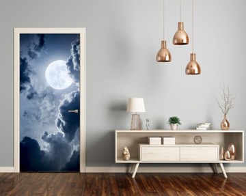 KSIĘŻYC PEŁNIA NAKLEJKA FOLIA DEKRACYJNA NA DRZWI