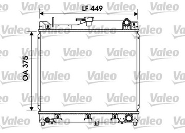 CHLADIČ VODY 734170 VALEO SUZUKI JIMNY III