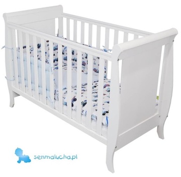 Кровать Миса 120х60, прорезыватели, матрас КПГ, перила