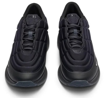 Buty męskie sportowe HUGO BOSS czarne sneakersy r. 46 30 cm trampki półbuty