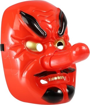 Maski Halloween Maki Japoński Tengu Maski Kostium