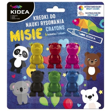 Kredki Kidea Misie Do Nauki Pisania Dla Dzieci