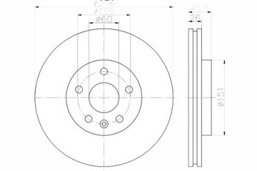 Тормозной диск TEXTAR 92198903