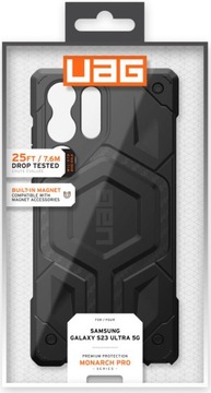 Чехол UAG Monarch Pro MagSafe Carbon для Samsung Galaxy S23 Ultra 5G