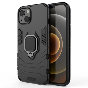 ETUI PANCERNE RING ARMOR do iPhone 13 czar +SZKŁO