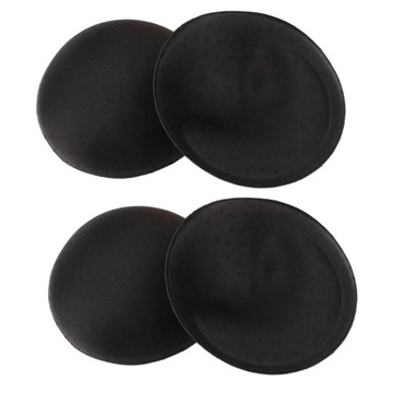 4pcs/set Sponge Bra Cup Inserts Enlarge Breast Push Up Round for Black