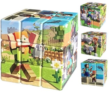KOSTKA LOGICZNA DO UKŁADANIA - UKŁADANKA MINECRAFT