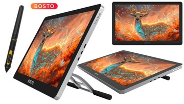 Профессиональный графический планшет BOSTO BT-19UHD с пером 16384 st 18,4