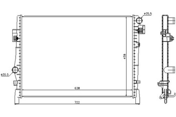 CHLADIČ MOTORU DODGE JOURNEY FIAT FREEMONT 2.0D