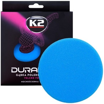 K2 DURAFLEX Gąbka Polerska Rzep Niebieska B.Twarda