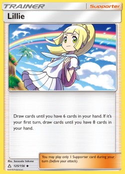 Karta Pokemon Lillie (UPR 125) 125/156