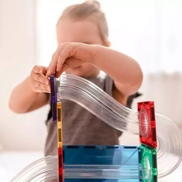 МАГНИТНЫЕ БЛОКИ CONNETIX BALL RUN RADING TRACK 92 ЭЛЕМЕНТА