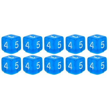 ZESTAW 10 KOSTEK K6 RPG KOŚĆ SZEŚCIOŚCIENNA KRYSZTAŁ MANY 1,6 CM