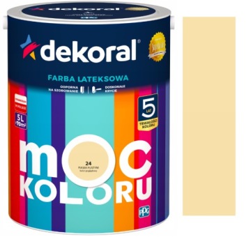 DEKORAL MOC KOLORU FARBA LATEKSOWA AKRYLIT W PIASEK PUSTYNI 5L