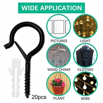 ПОТОЛОЧНЫЕ КРЮЧКИ, ЧЕРНЫЕ