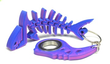 Keyspinner Keyrambit + Rekinek TikTok Key -KOLORY brelok