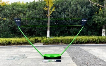 Zestaw Walizka 3w1 2x Rakietki Paletki Siatka Badminton Lotki