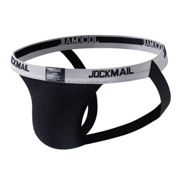 PUMP JOCKMAIL JOCKSTRAP XXL CZARNY RETRO PREMIUM