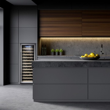 Винный холодильник - 1 климатическая зона - 200 литров - макс. 80 бутылок.