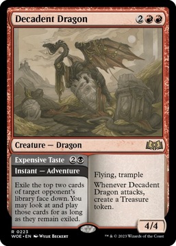 MTG Decadent Dragon (R)