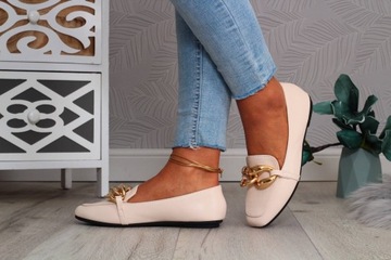 MOKASYNY DAMSKIE PÓŁBUTY MODNE WSUWANE