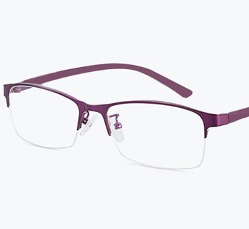 Okulary korekcyjne metalowe fiolet metal -4.5