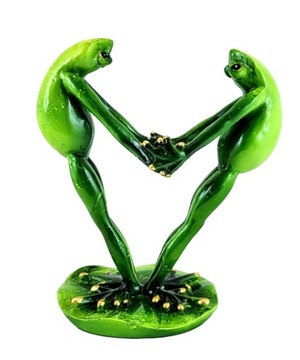 FIGURKA DWIE ŻABY YOGA JOGA 17,5CM