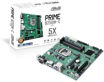 ASUS Prime B250M-C 4X DDR4 2x M.2 NVME HDMI DP 6/7 Генерация Intel