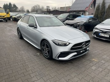 Mercedes Klasa C W206 Limuzyna 1.5 200 204KM 2023 Mercedes C 200 AMG Line Automat Skóra Kamery360