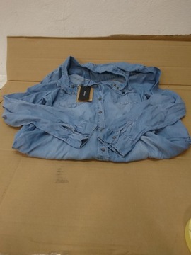 Sukienka jeansowa Silla 10184172 Niebieski Regular Fit