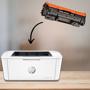 Тонер для принтера HP 142A EFFICIENT для принтера laserjet m140we черный ПРЕМИУМ