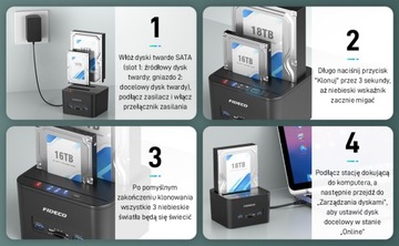 ДОК-СТАНЦИЯ ДЛЯ SATA HDD SSD 2 x 18 ТБ