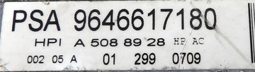 C4 307 ČERPADLO SERVA 9646617180