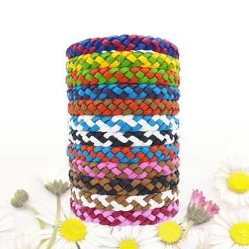 10 ШТ. ЛЕТНИЙ КОЖАНЫЙ БРАСЛЕТ С РЕМЕШКОМ